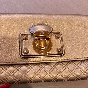 Marc Jacobs Metallic Gold Clutch Special Edition